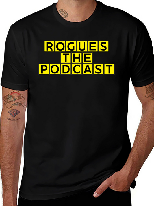 Rogues The Podcast Graphic Tee - Black