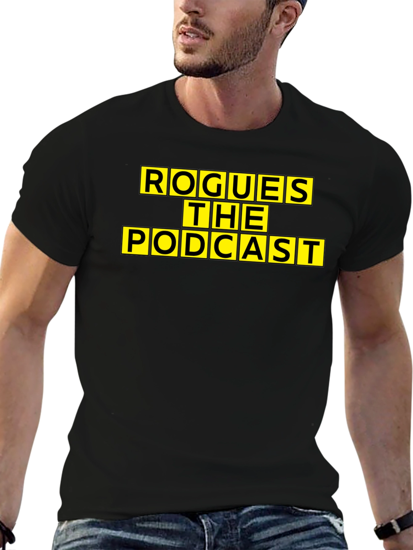Rogues The Podcast Graphic Tee - Black