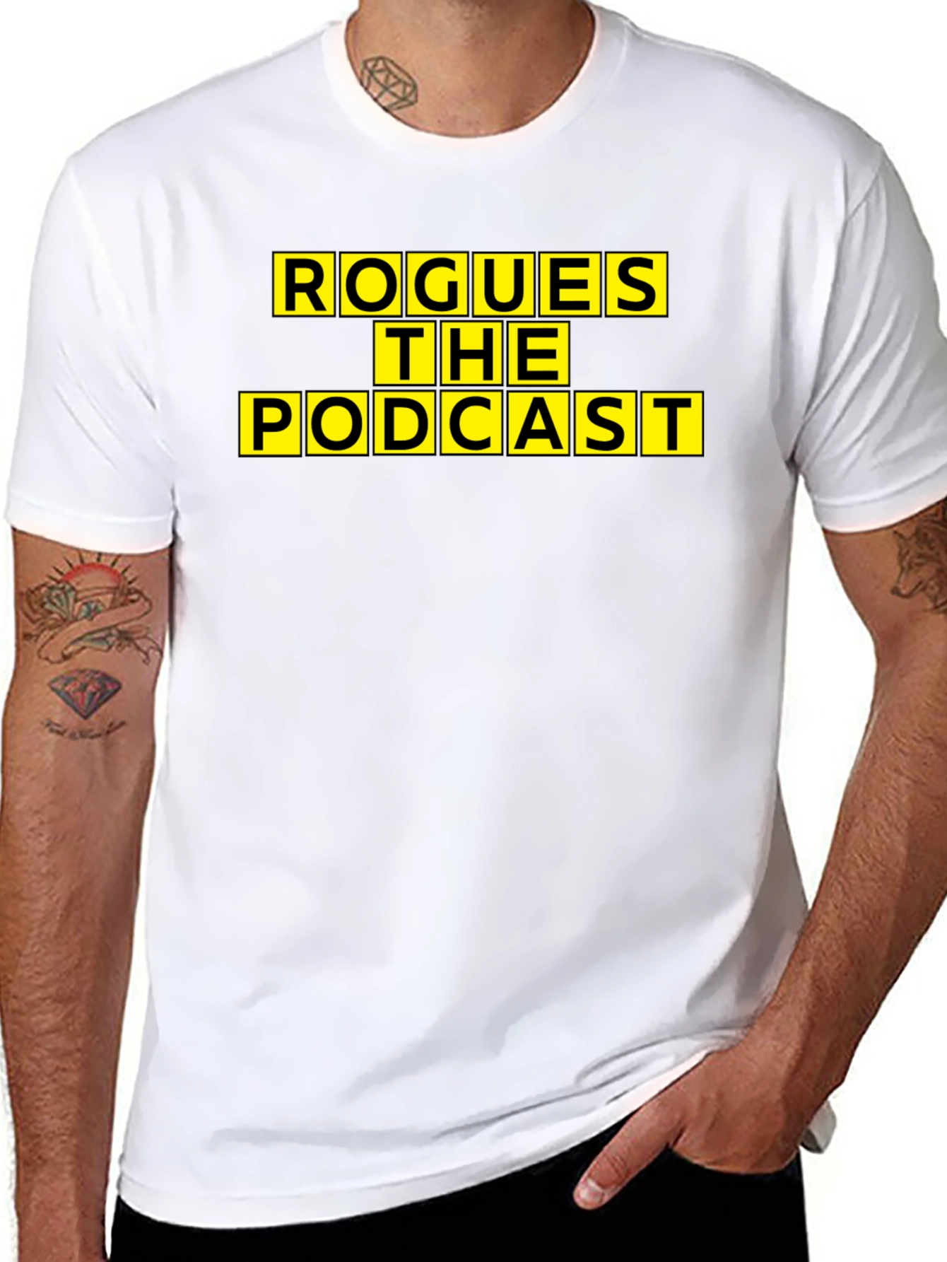Rogues The Podcast Graphic Tee - Black