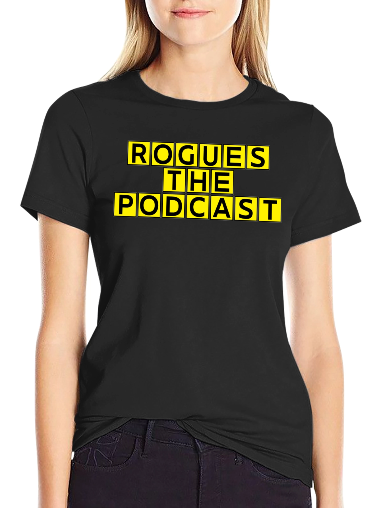 Rogues The Podcast Graphic Tee - Black