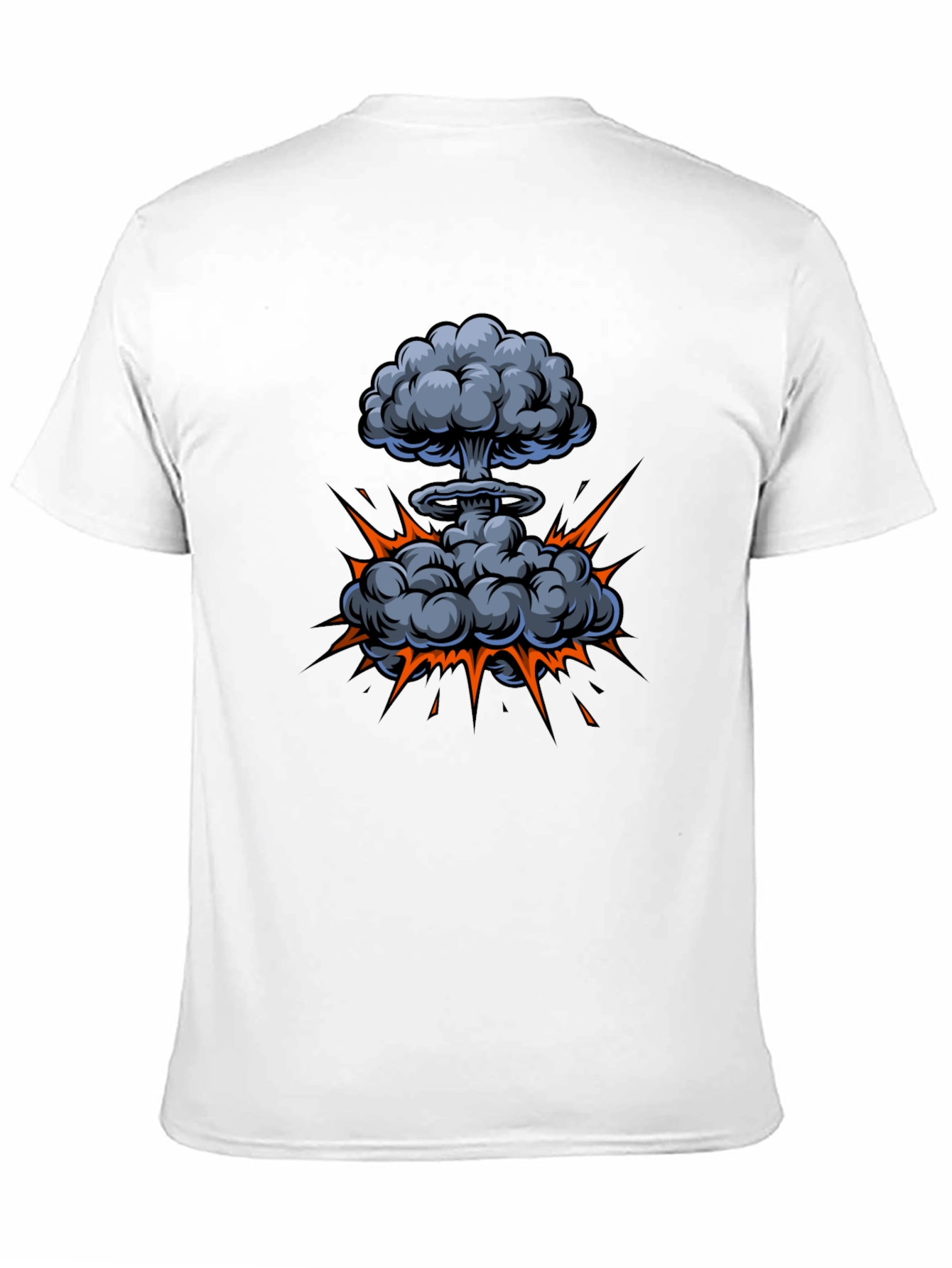 Atomic Explosion Graphic Tee - Black Cotton Shirt
