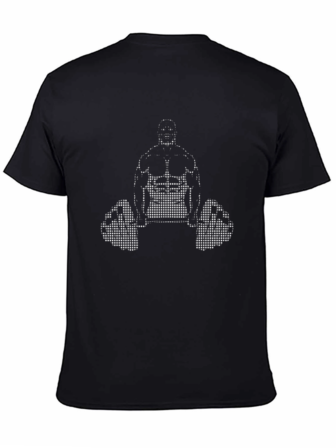 Weightlifter Graphic Tee - Black Cotton Blend