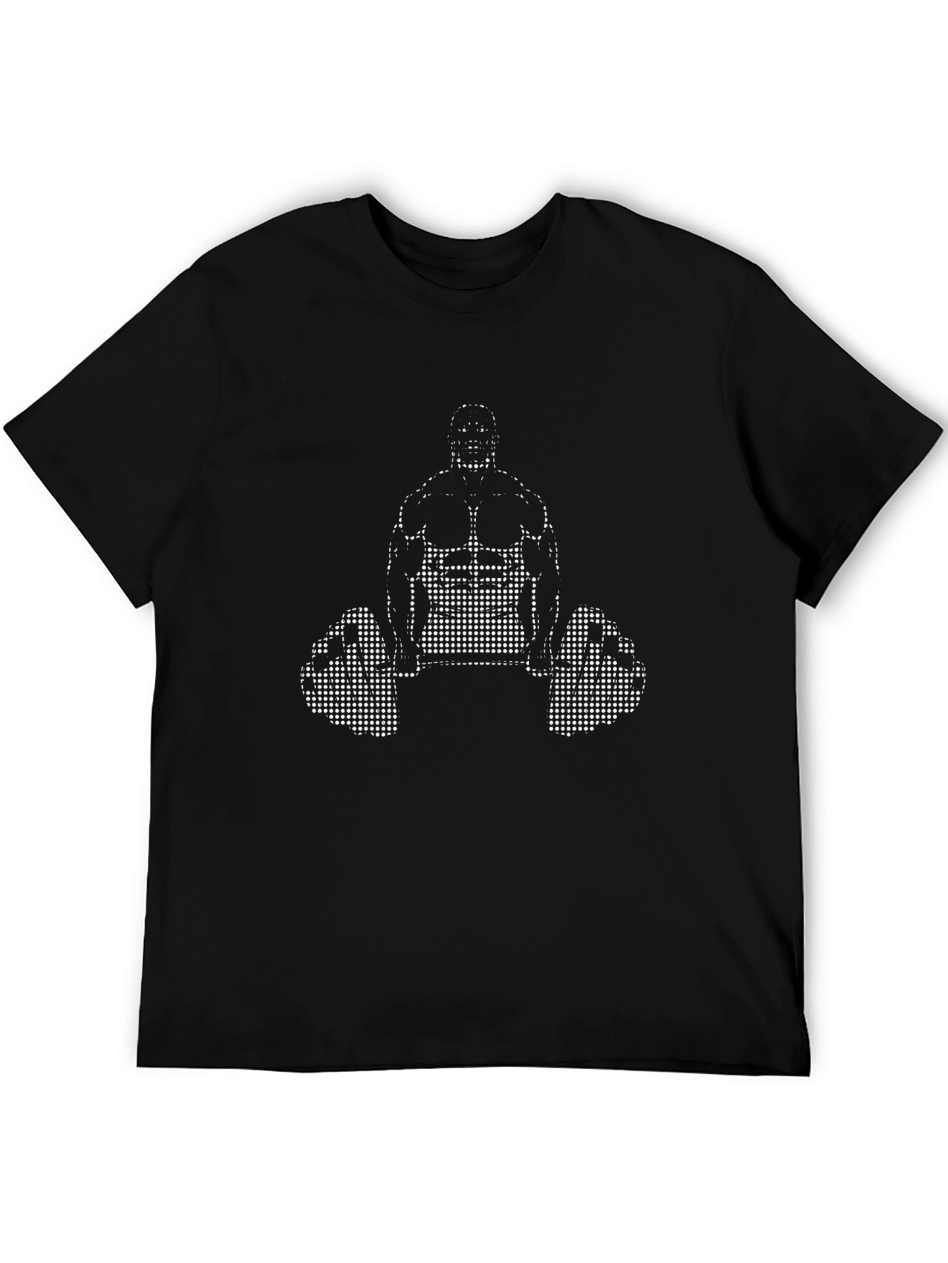 Weightlifter Graphic Tee - Black Cotton Blend