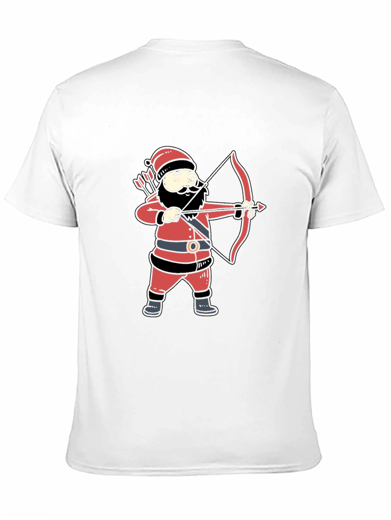 Santa Archer Graphic Tee - Black