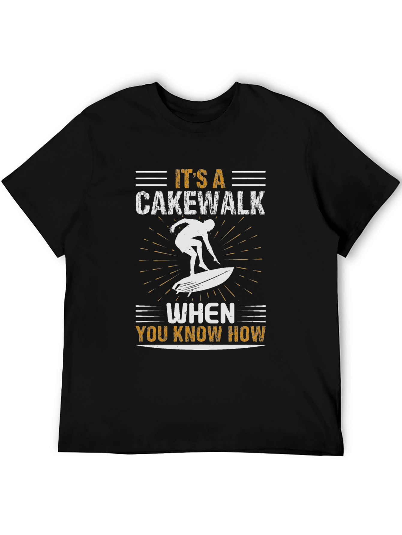 Cakewalk Surfer Black Graphic Tee