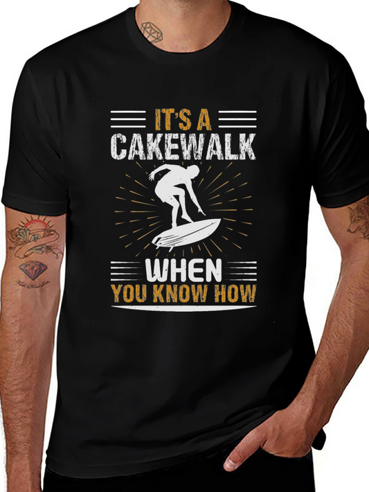 Cakewalk Surfer Black Graphic Tee