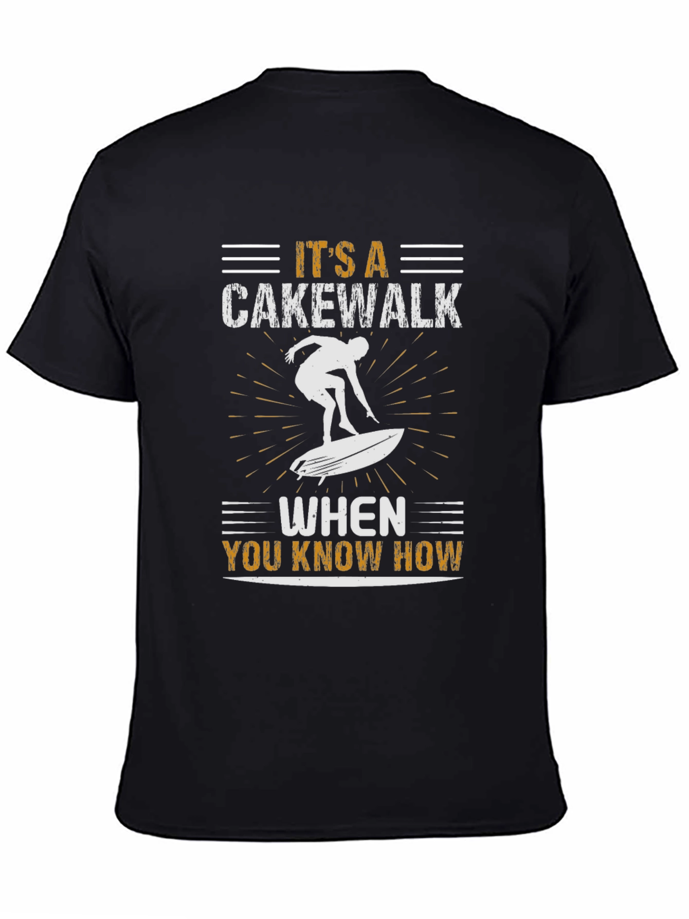 Cakewalk Surfer Black Graphic Tee