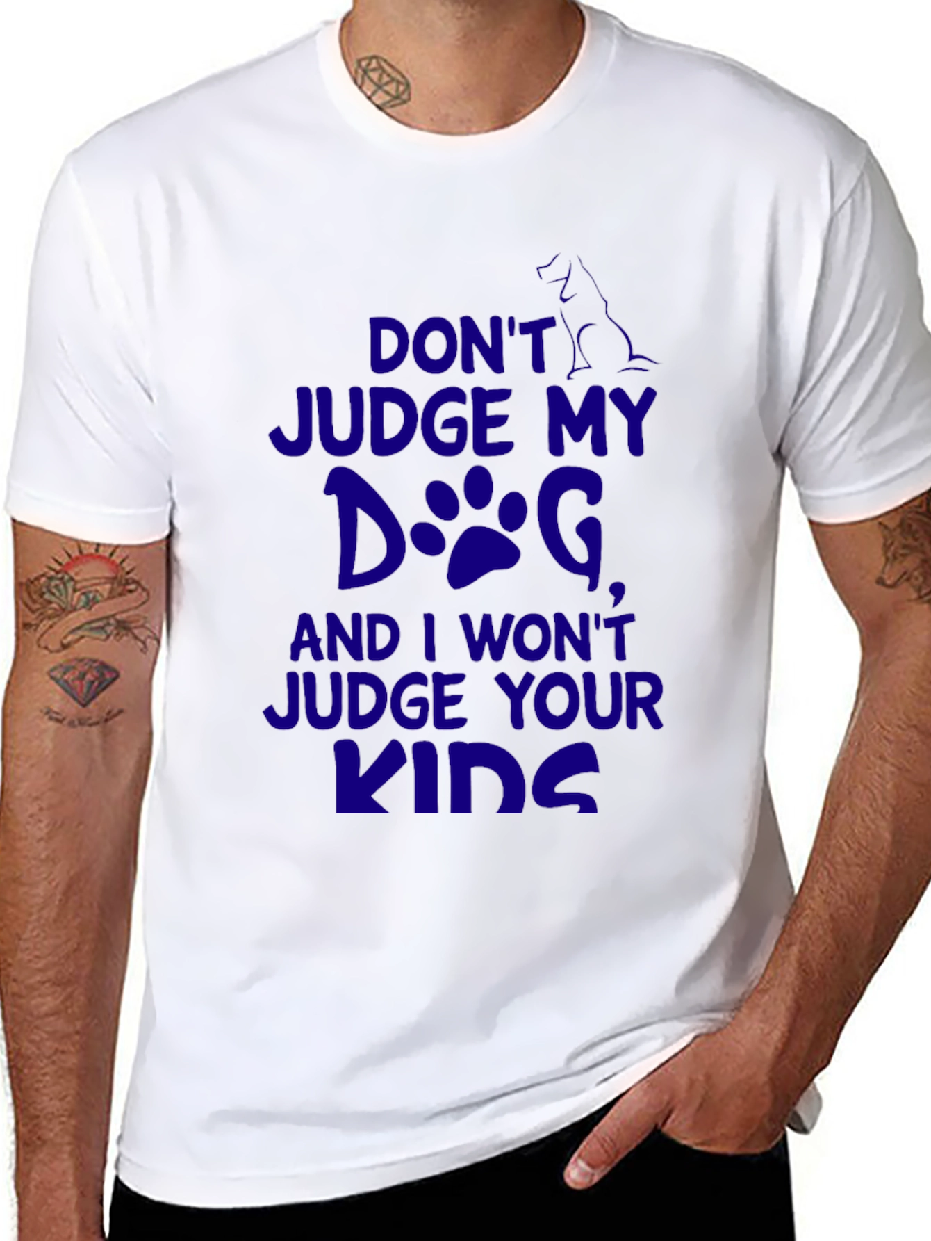 Dog Lover Graphic Tee: Dont Judge My Dog