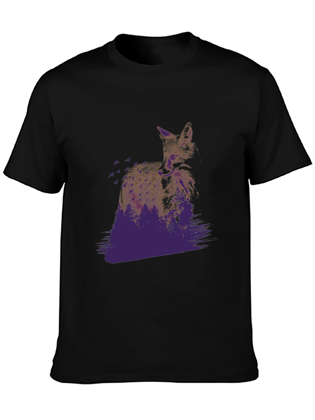 Fox Graphic Tee - Mens Black T-Shirt