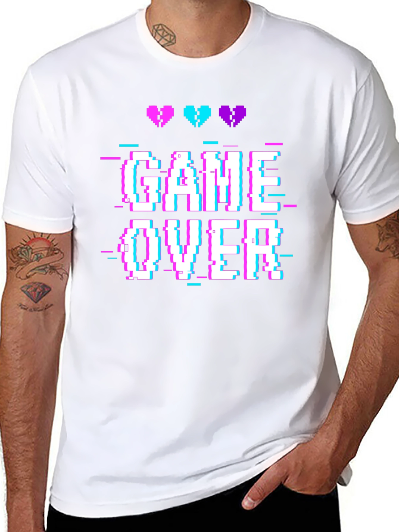 Game Over T-Shirt - Gamer Pixel Art