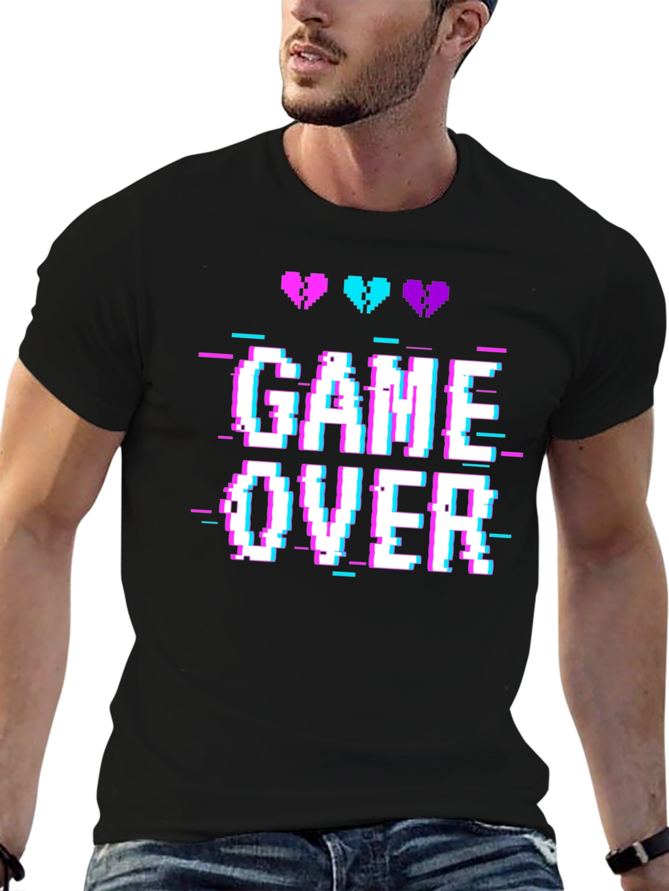 Game Over T-Shirt - Gamer Pixel Art