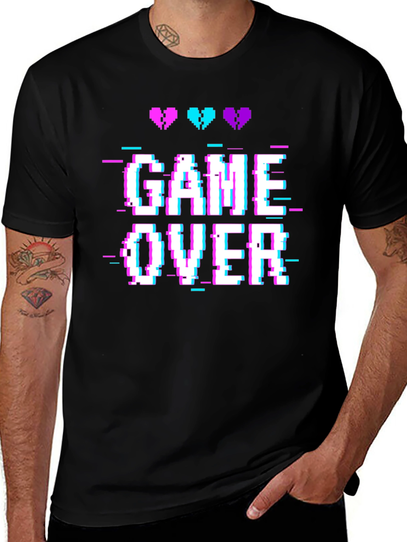 Game Over T-Shirt - Gamer Pixel Art