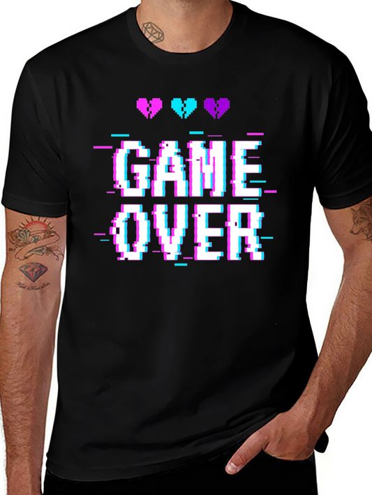 Game Over T-Shirt - Gamer Pixel Art
