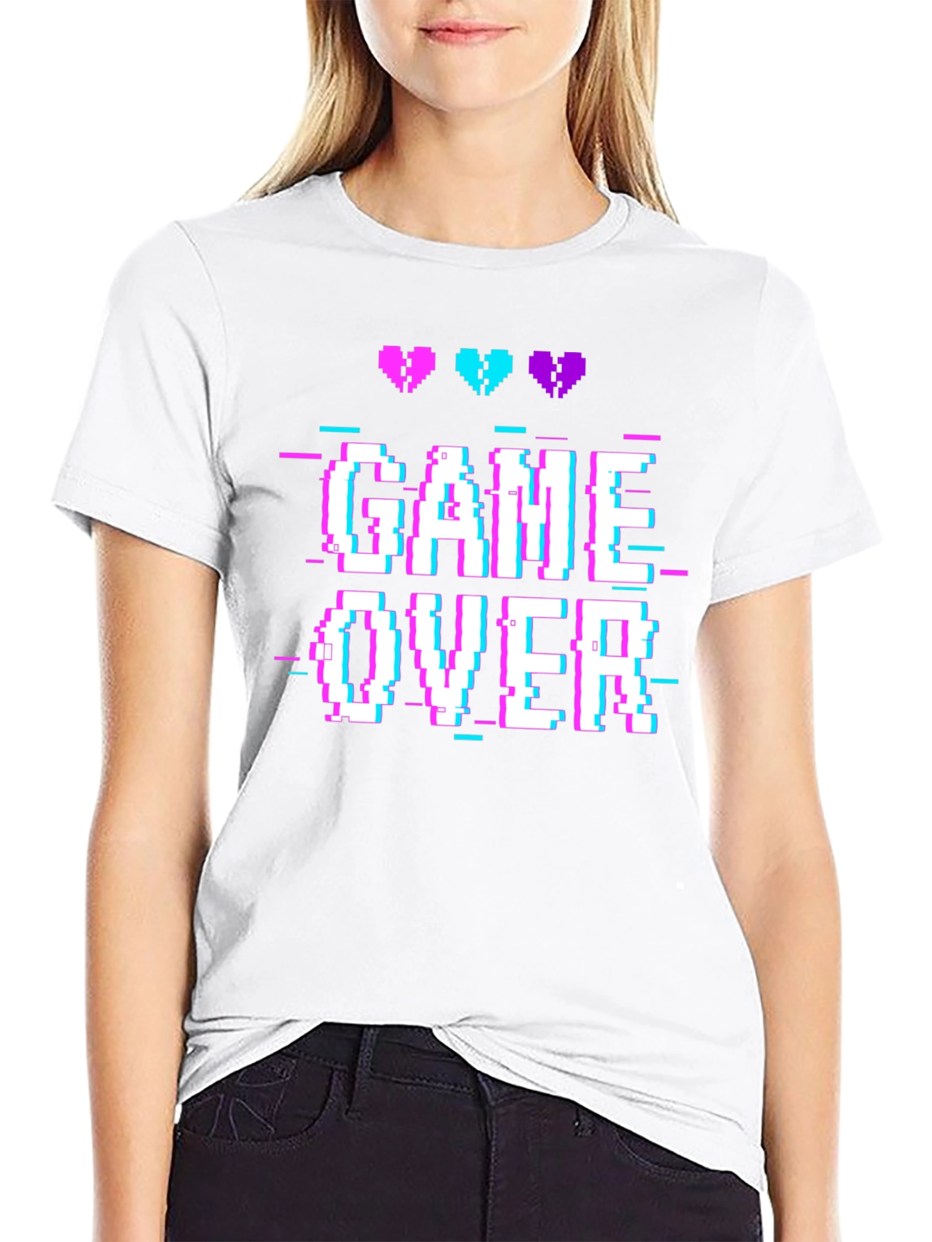 Game Over T-Shirt - Gamer Pixel Art