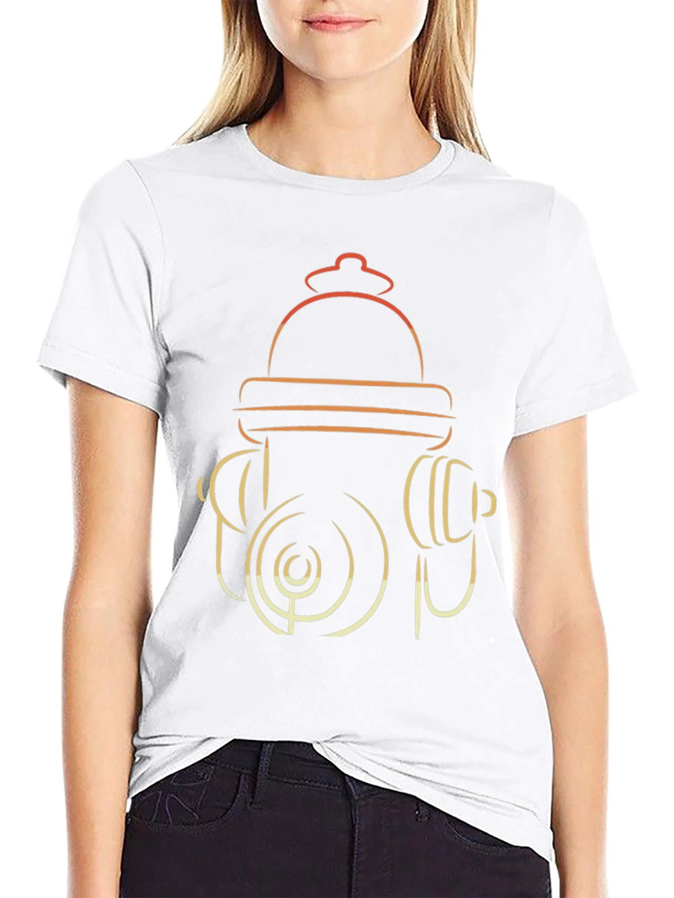 Fire Hydrant Graphic T-Shirt - Modern Design