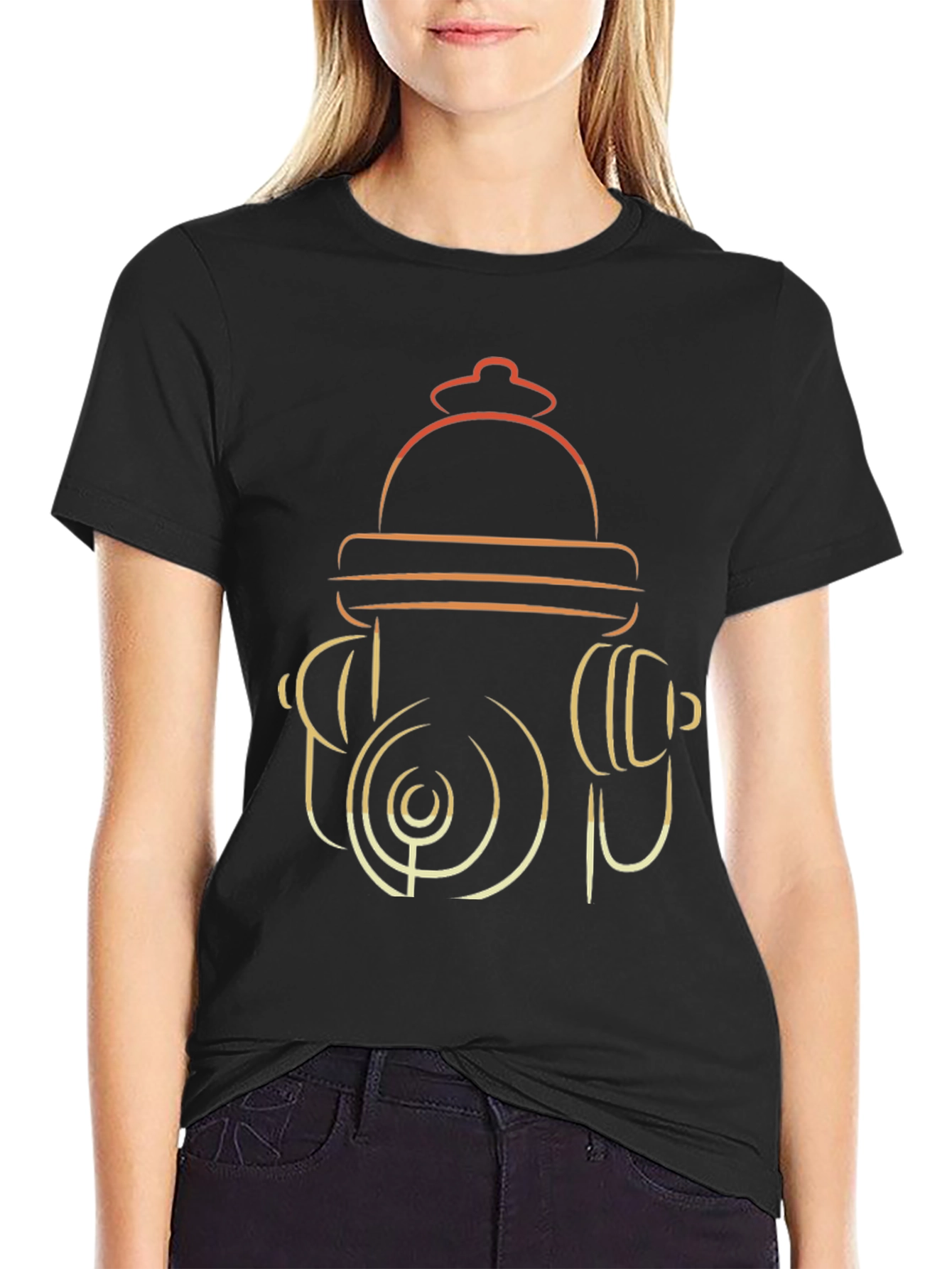 Fire Hydrant Graphic T-Shirt - Modern Design