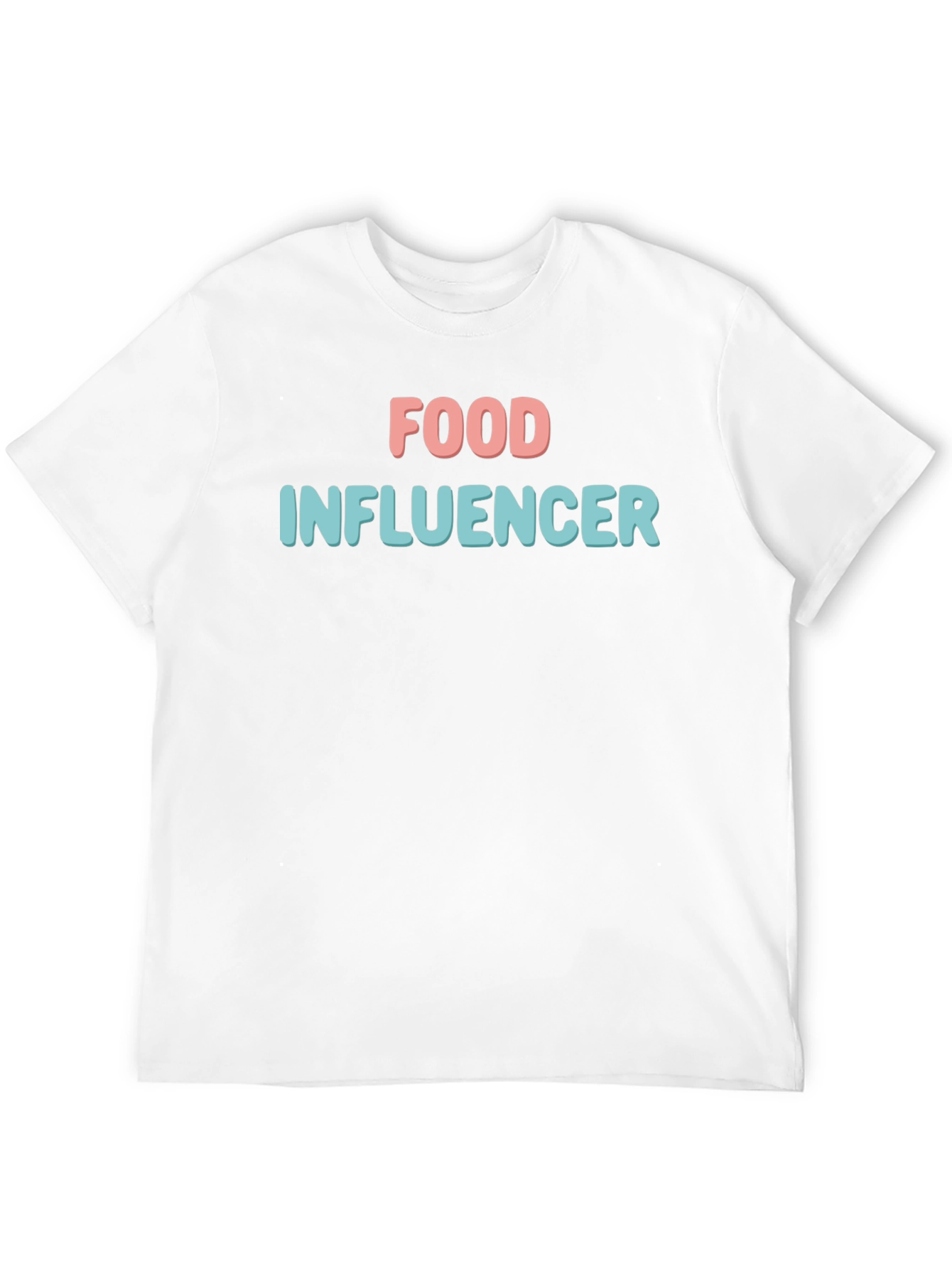 Food Influencer Black T-Shirt