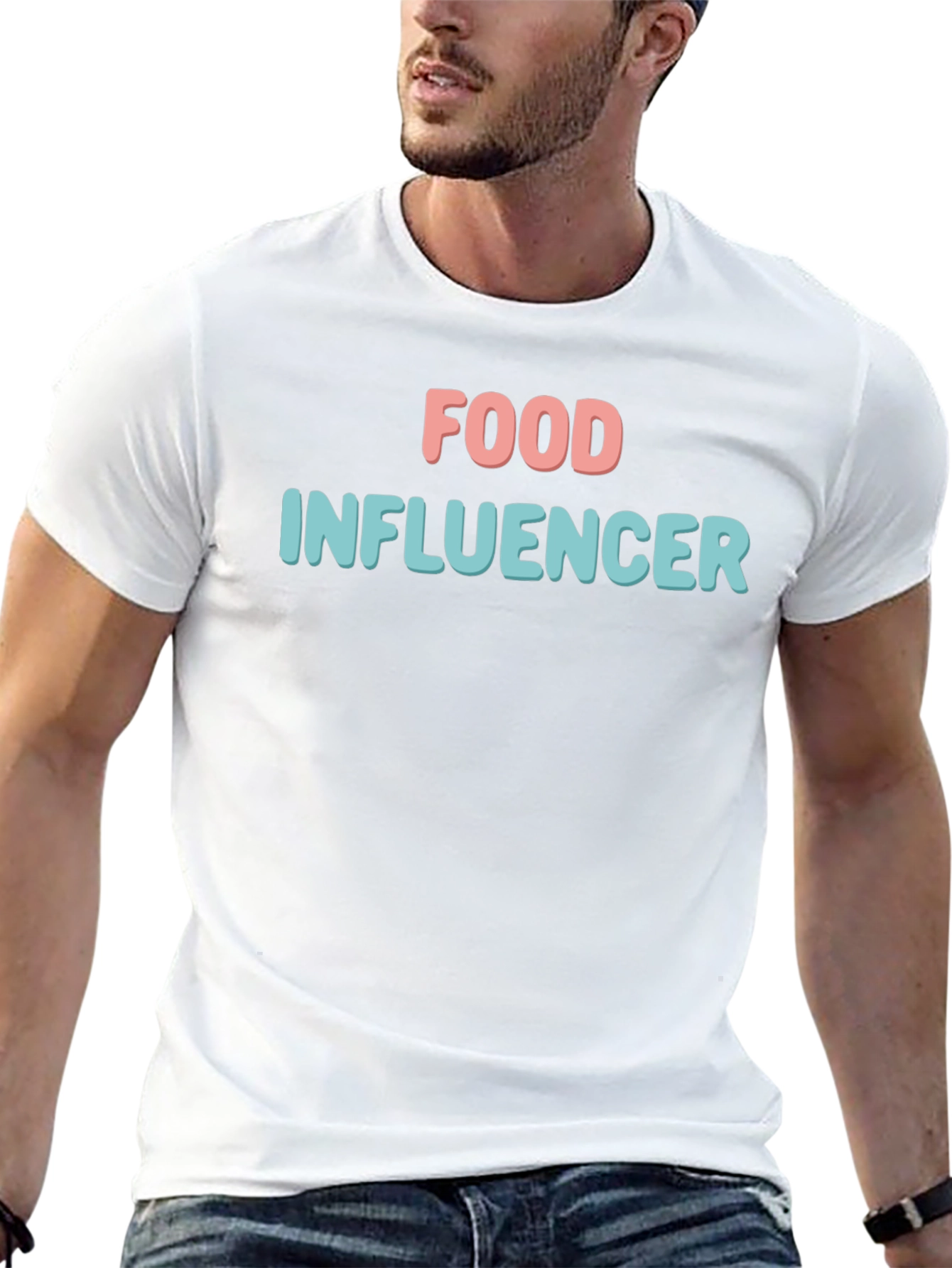 Food Influencer Black T-Shirt