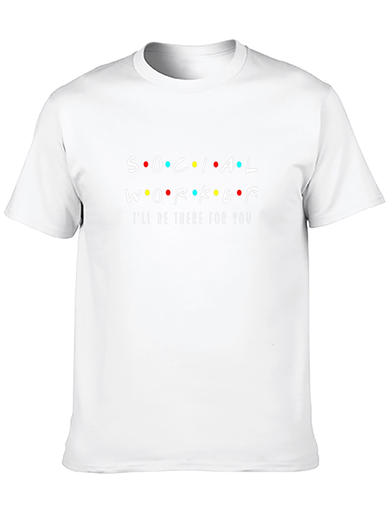 Social Worker Friends Inspired Black T-Shirt