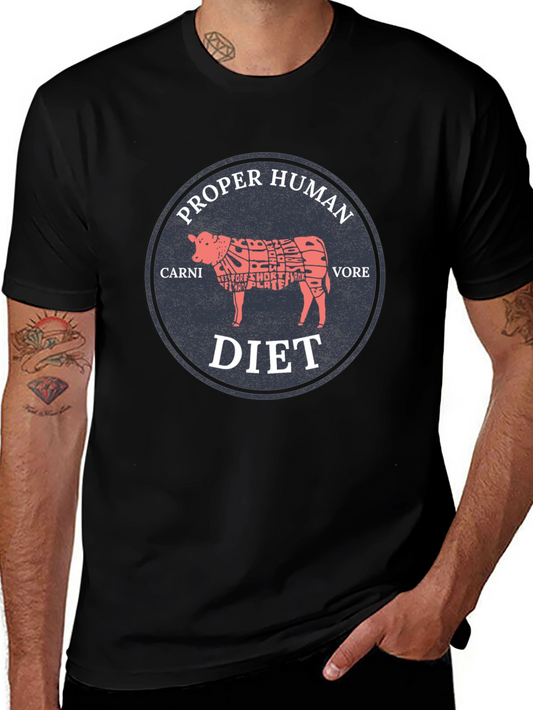 Proper Human Diet T-Shirt - Carnivore Edition