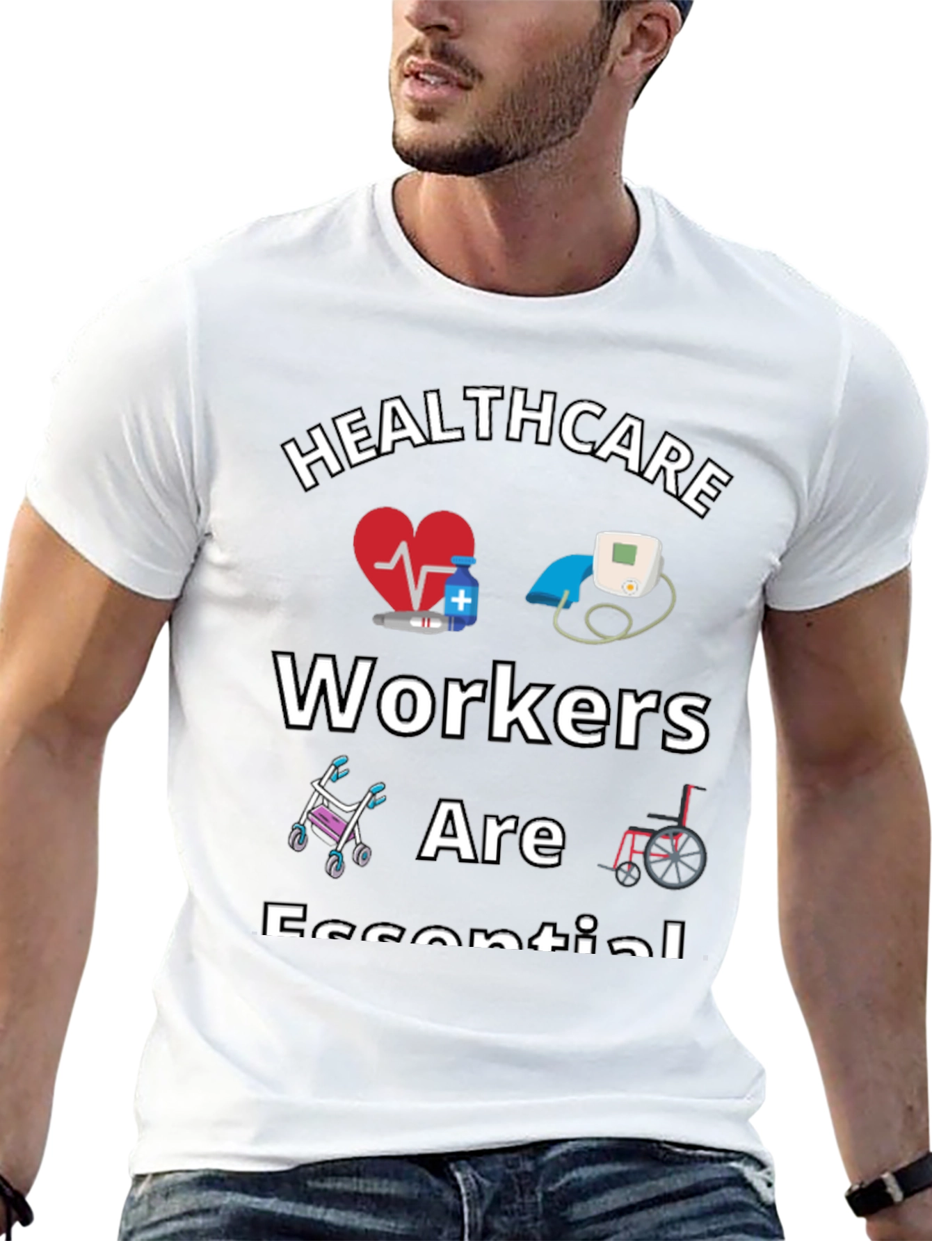 Healthcare Workers Are Essential Graphic Tee