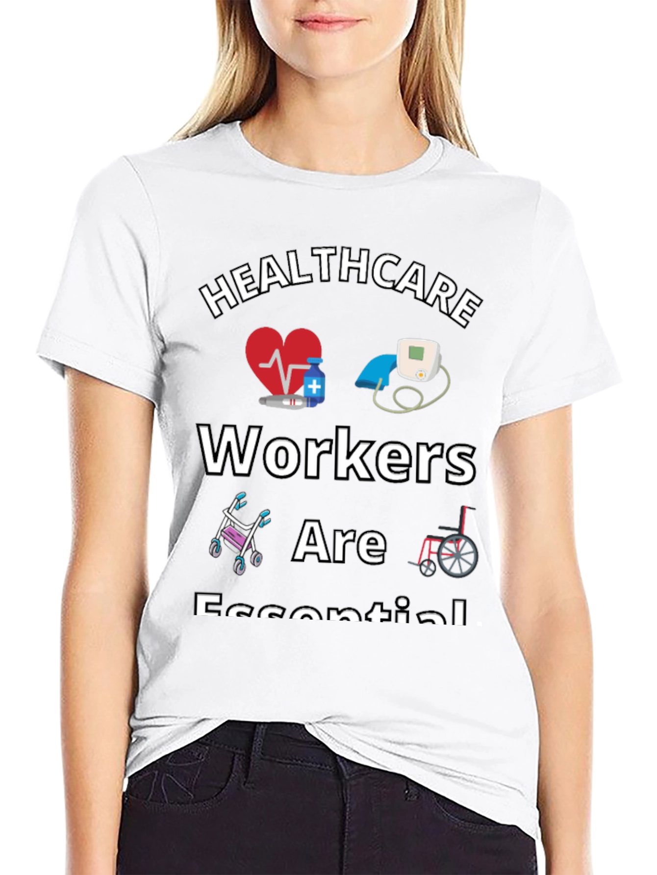 Healthcare Workers Are Essential Graphic Tee