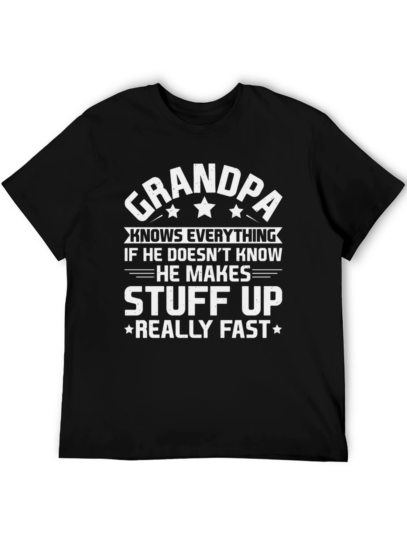 Grandpa Knows Everything T-Shirt - Funny Grandfather Tee