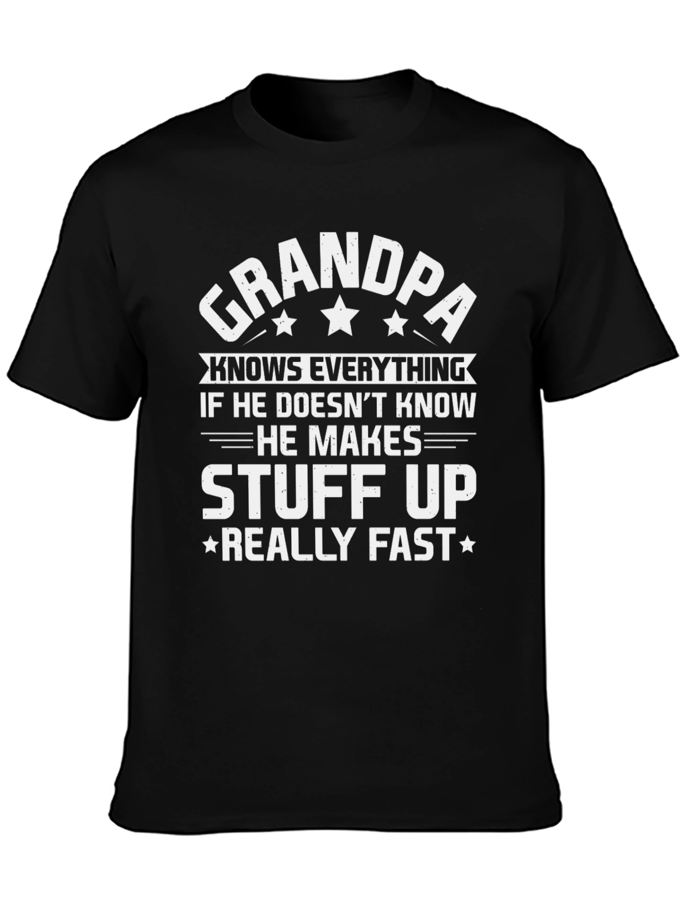 Grandpa Knows Everything T-Shirt - Funny Grandfather Tee