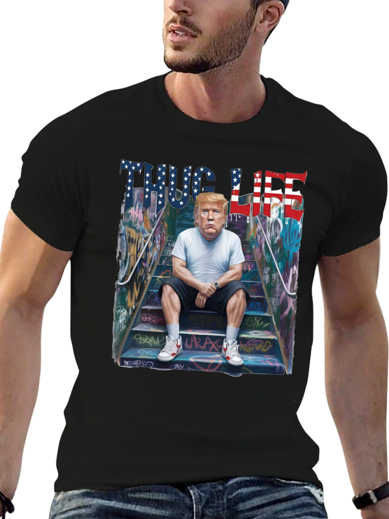 Thug Life Trump Graphic Tee