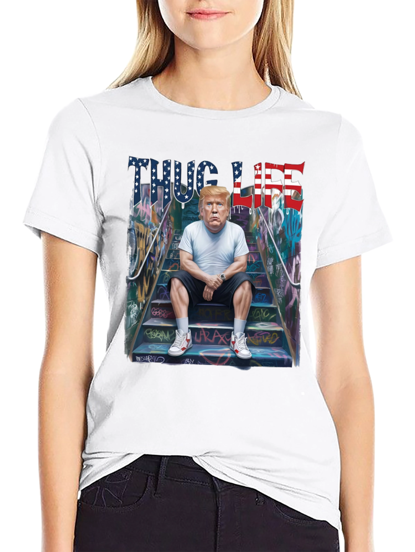 Thug Life Trump Graphic Tee