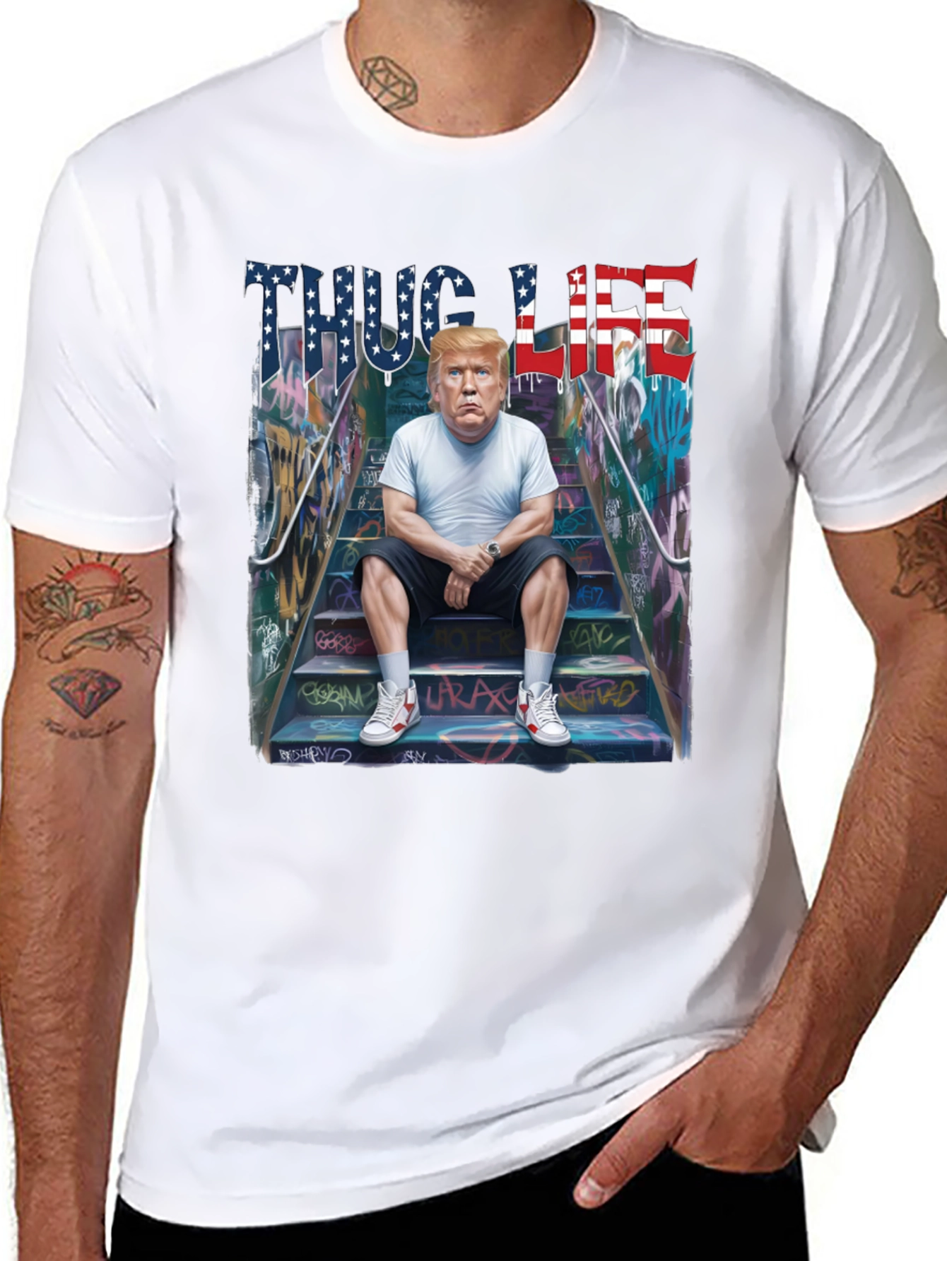 Thug Life Trump Graphic Tee