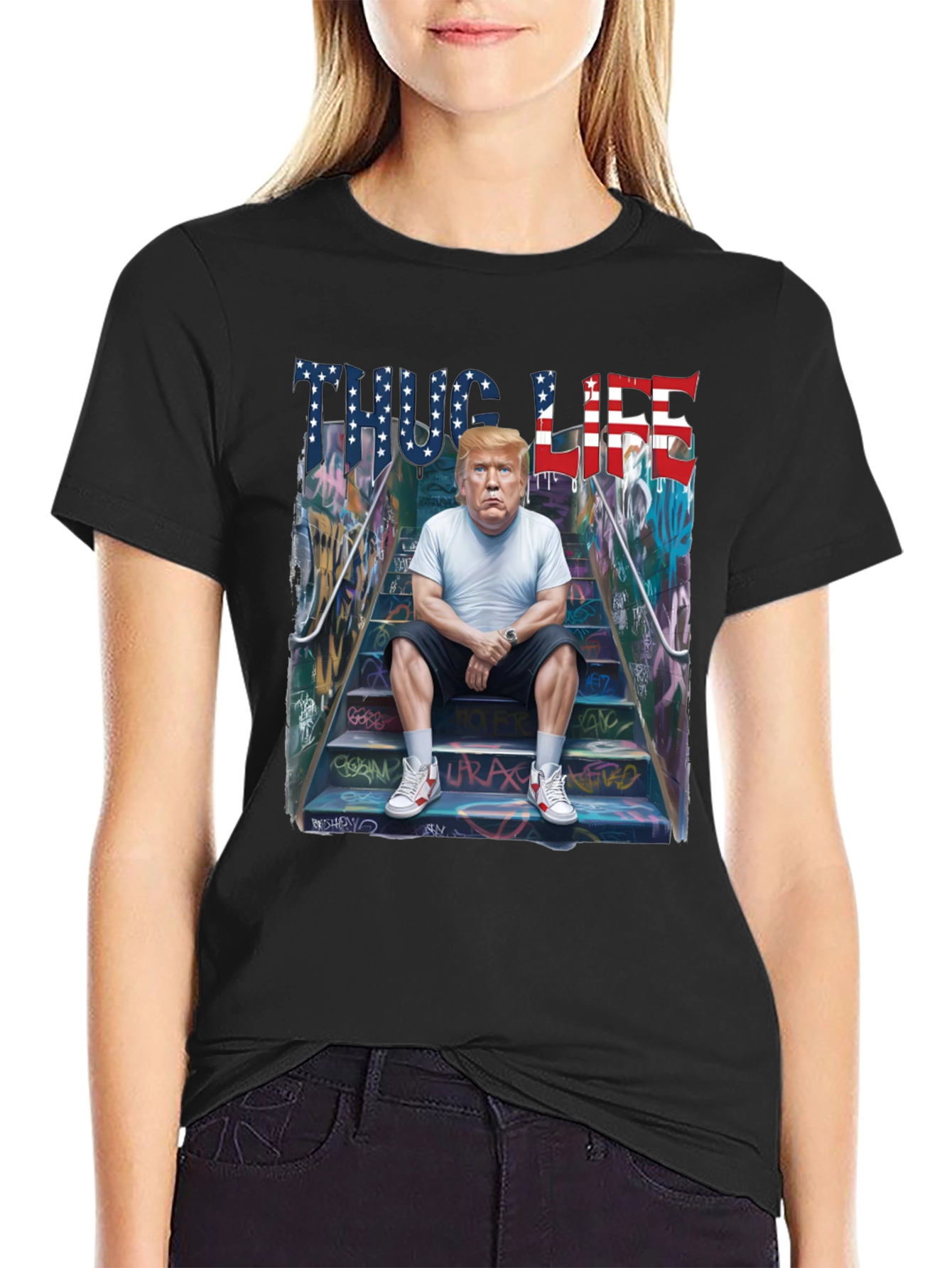 Thug Life Trump Graphic Tee