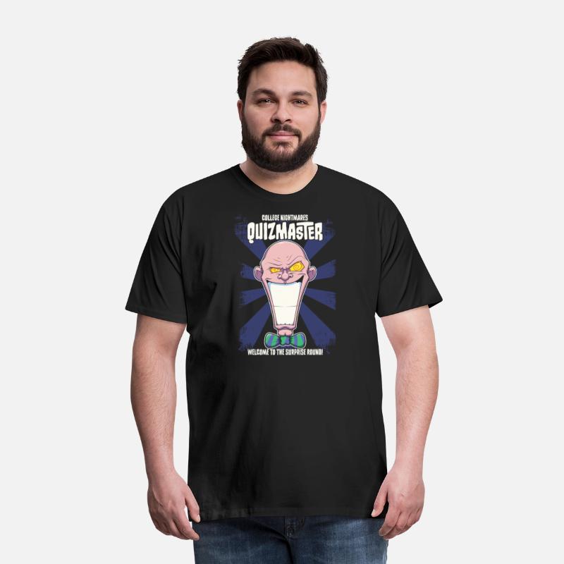 Quizmaster Funny Cartoon College T-shirt