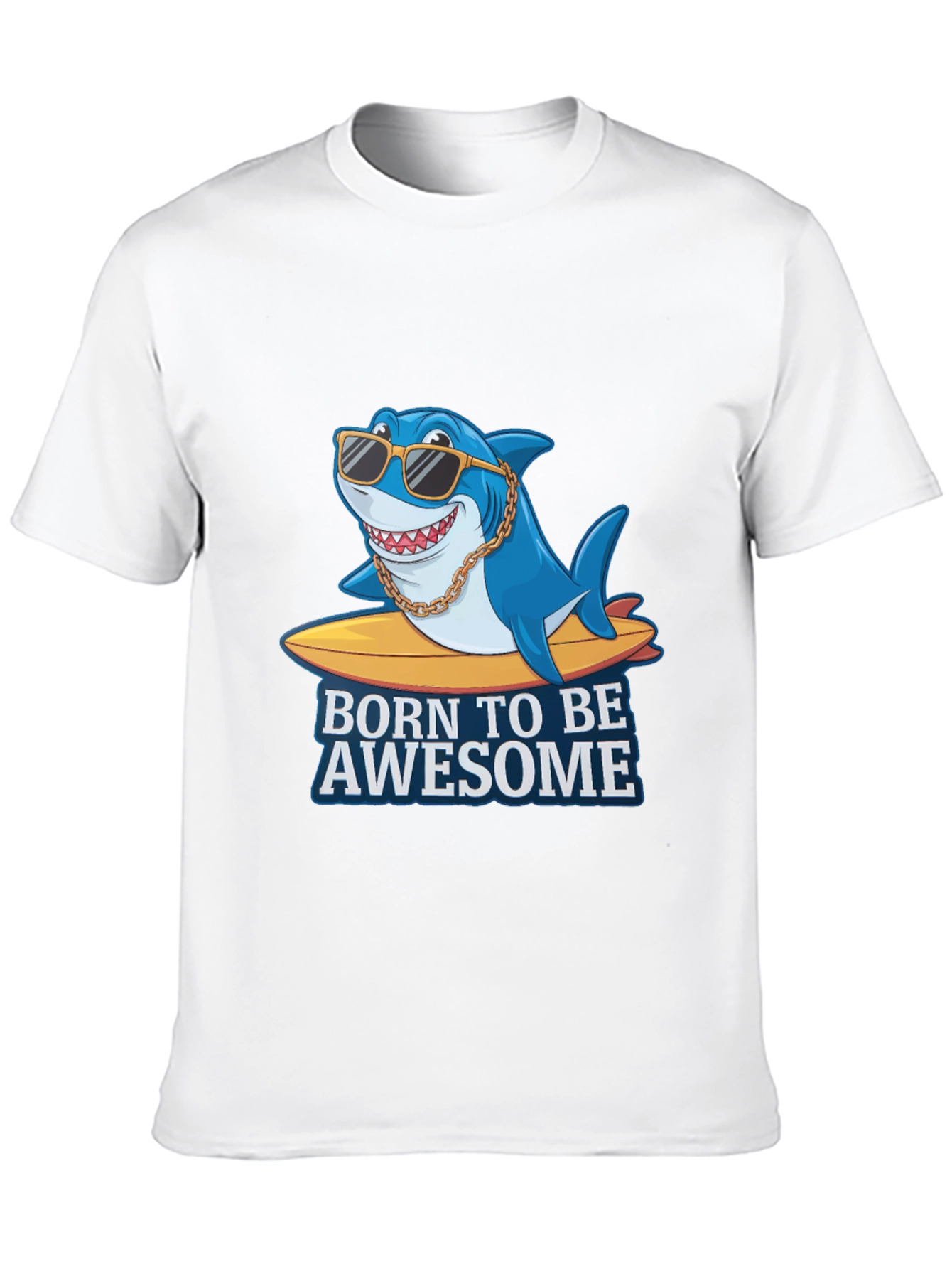 Born to be Awesome Shark Graphic Tee