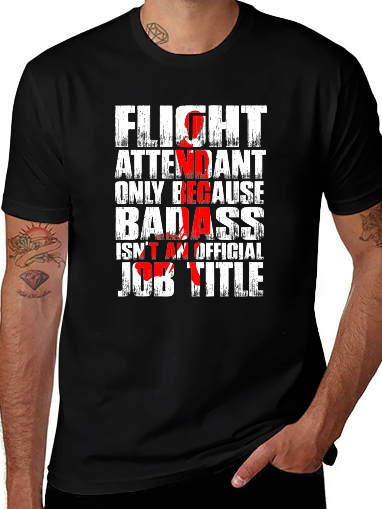 Flight Attendant Badass T-Shirt