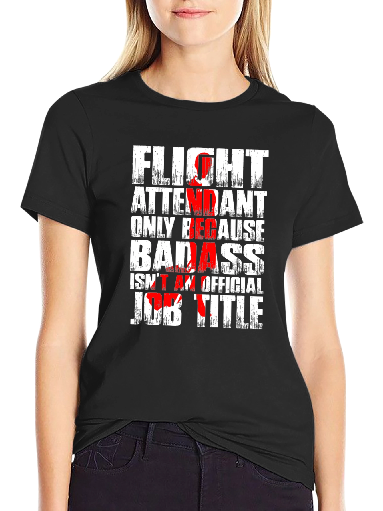 Flight Attendant Badass T-Shirt