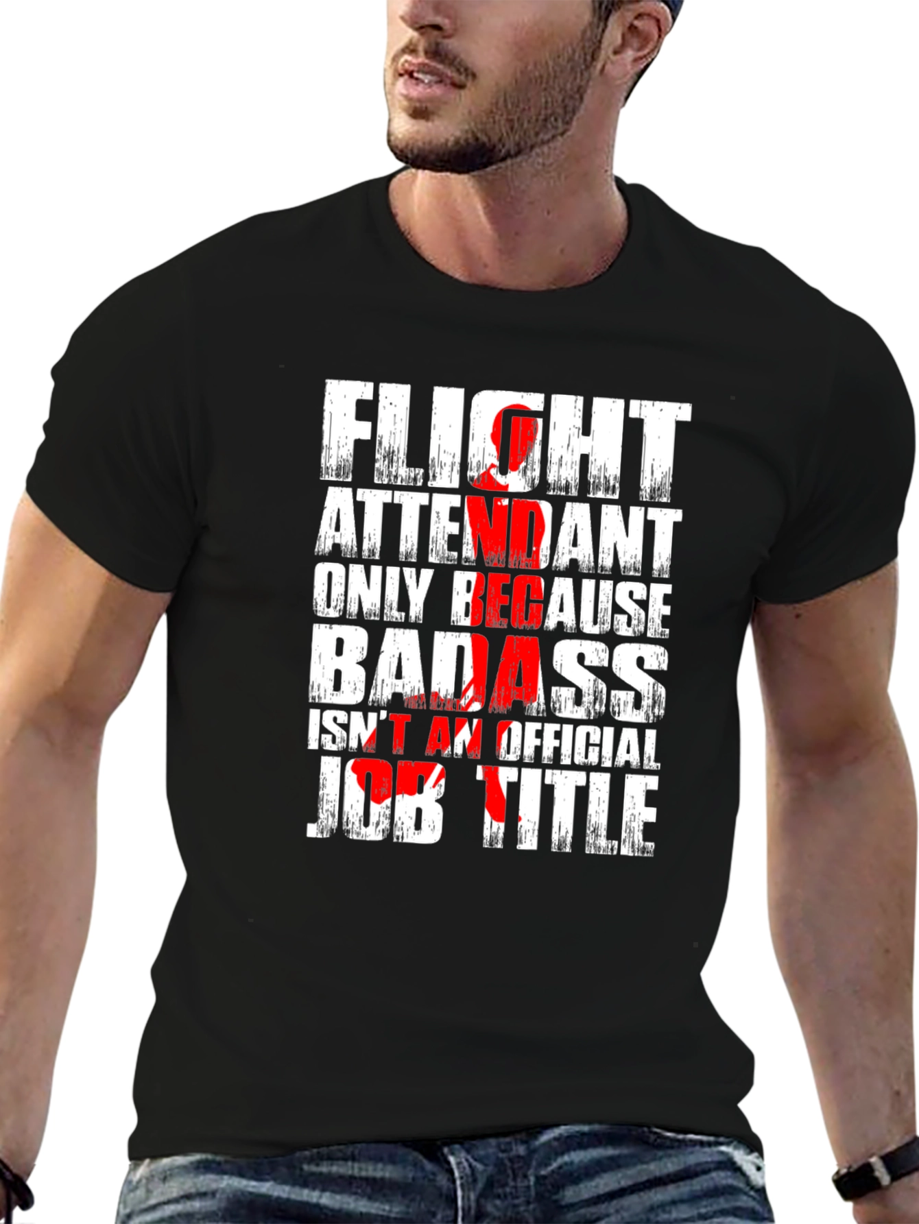 Flight Attendant Badass T-Shirt