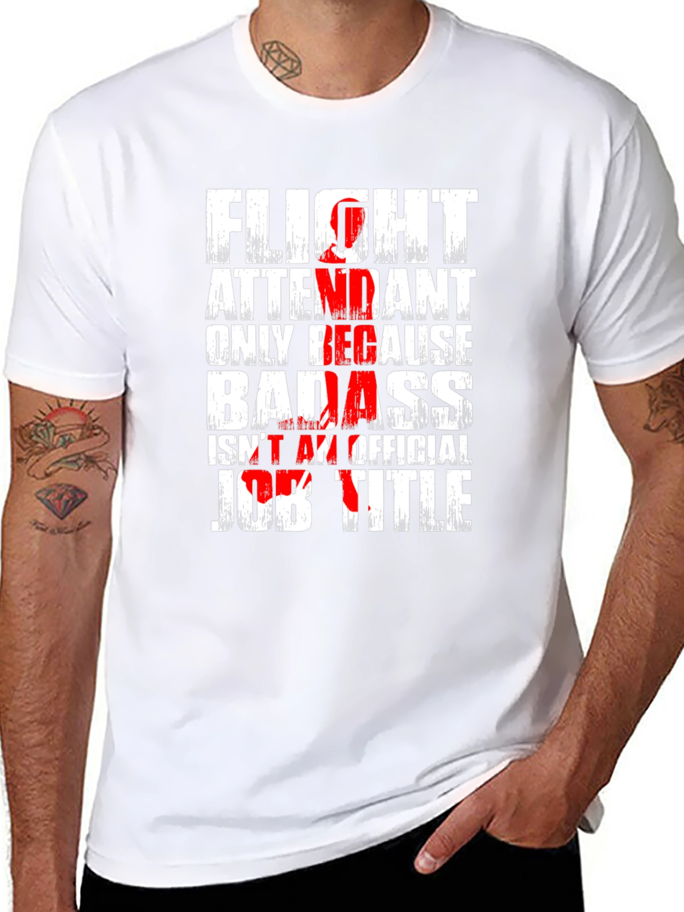 Flight Attendant Badass T-Shirt