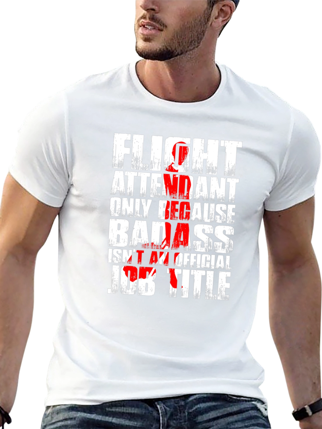 Flight Attendant Badass T-Shirt