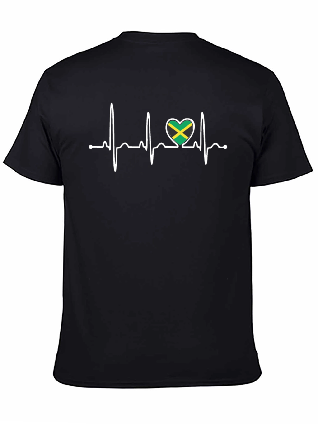 Jamaica Flag Heartbeat T-Shirt