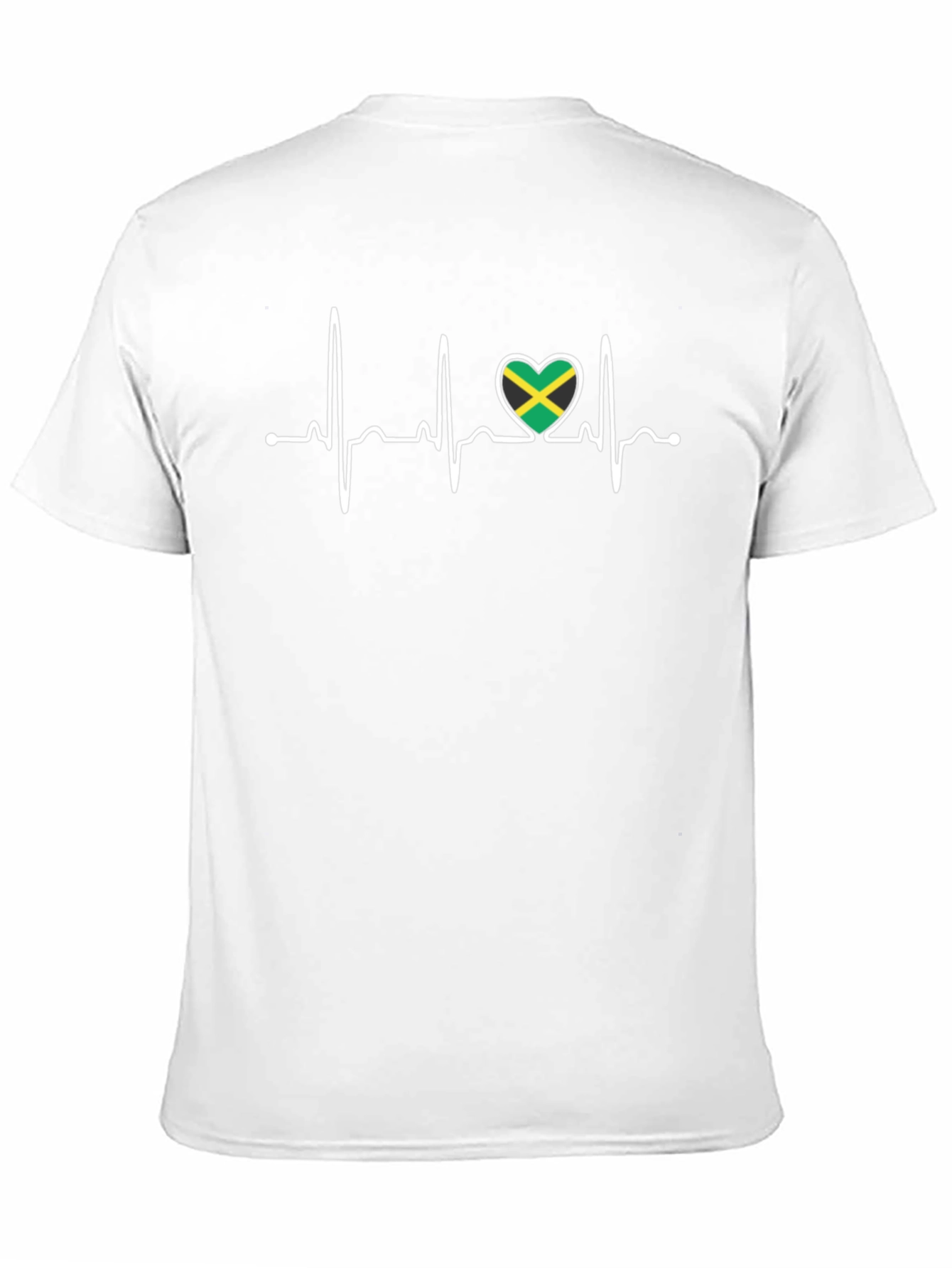 Jamaica Flag Heartbeat T-Shirt