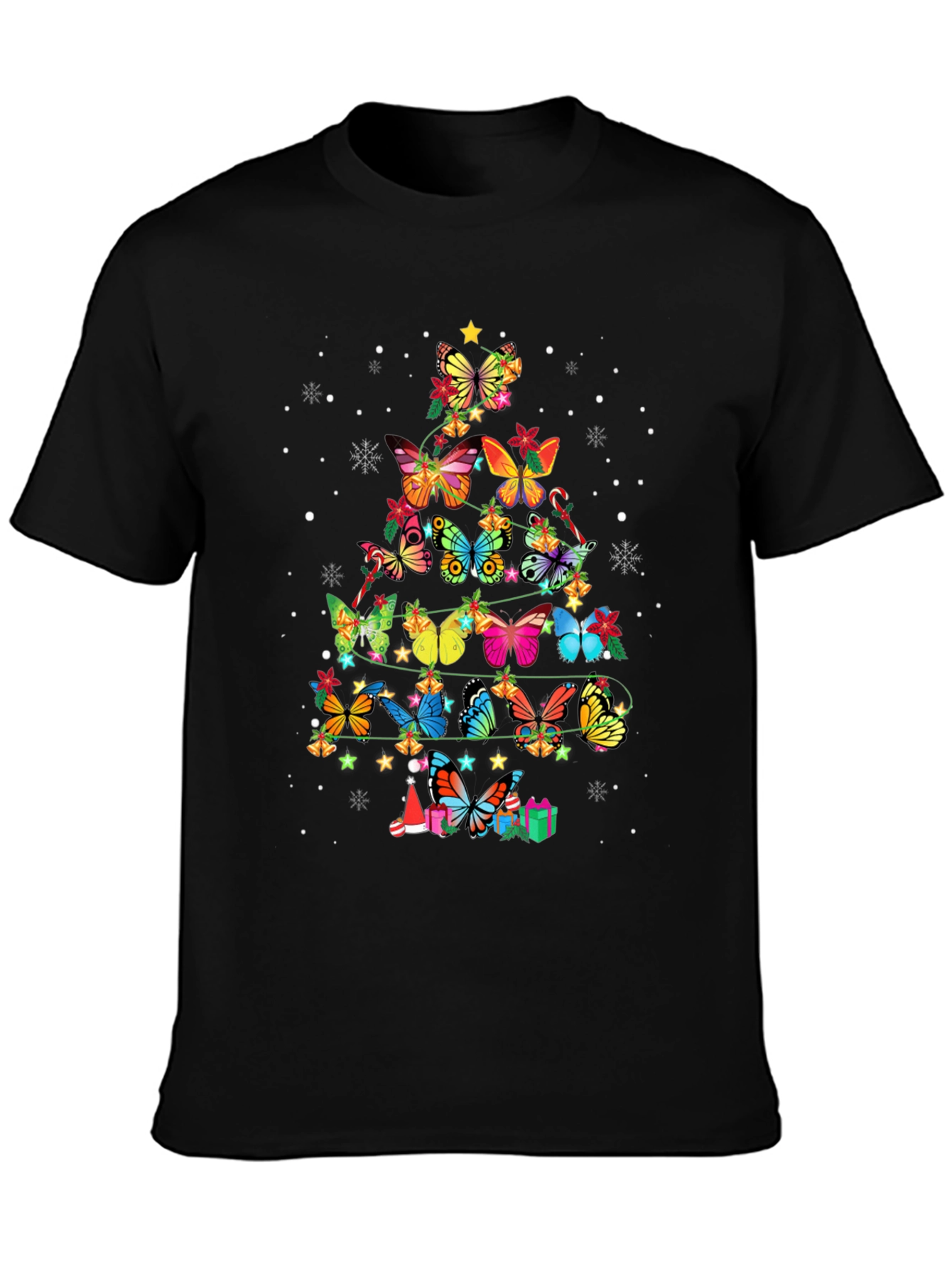 Butterfly Christmas Tree T-Shirt