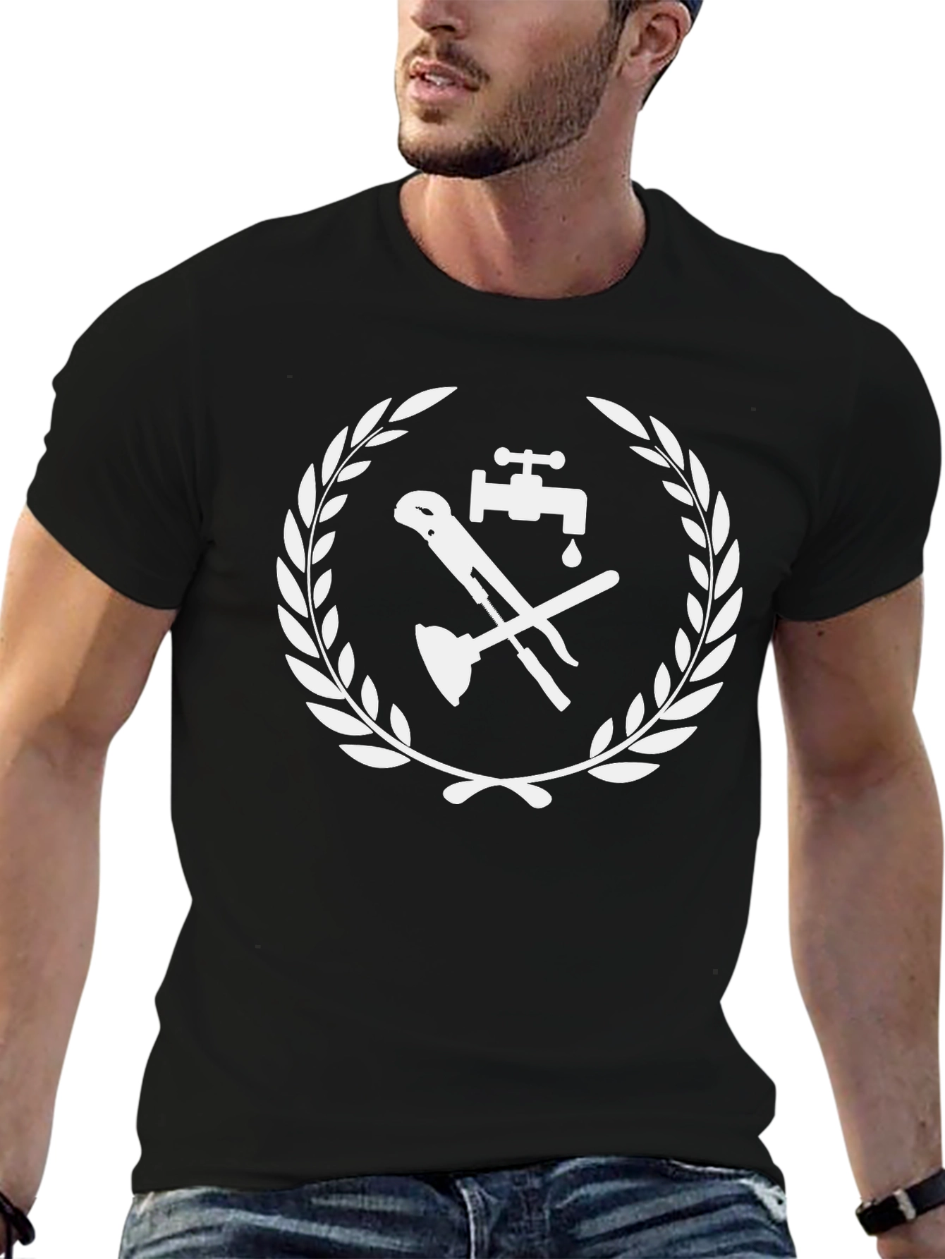 Plumbers Crest Black T-Shirt
