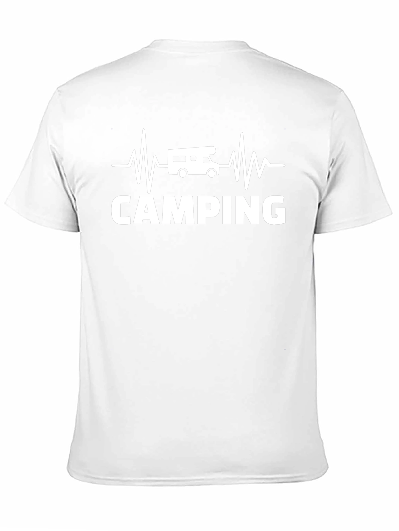 Camping Heartbeat RV T-Shirt - Black