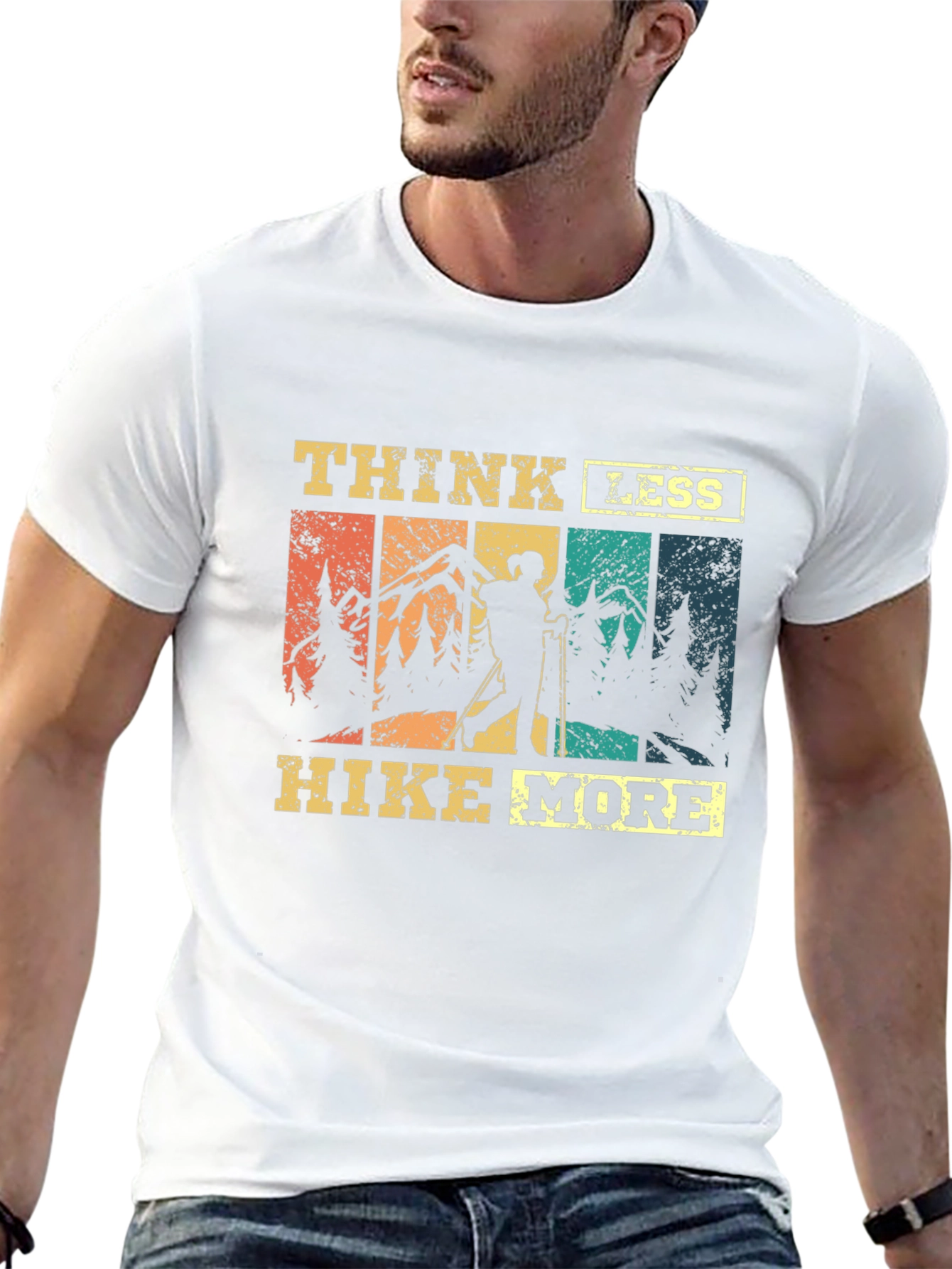 Think Less Hike More Graphic T-Shirt