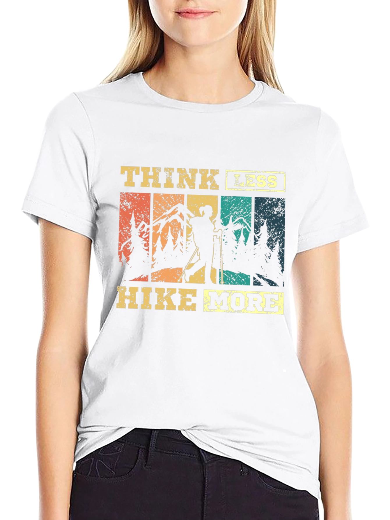 Think Less Hike More Graphic T-Shirt