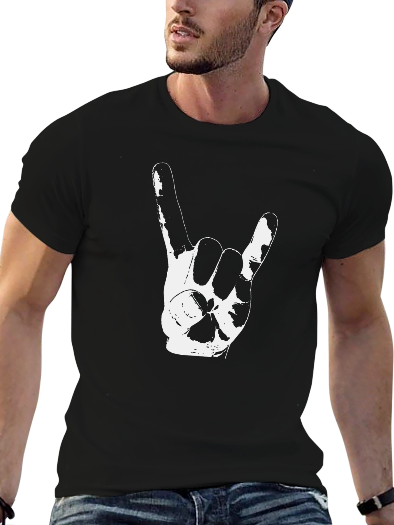 Rock On Black T-Shirt