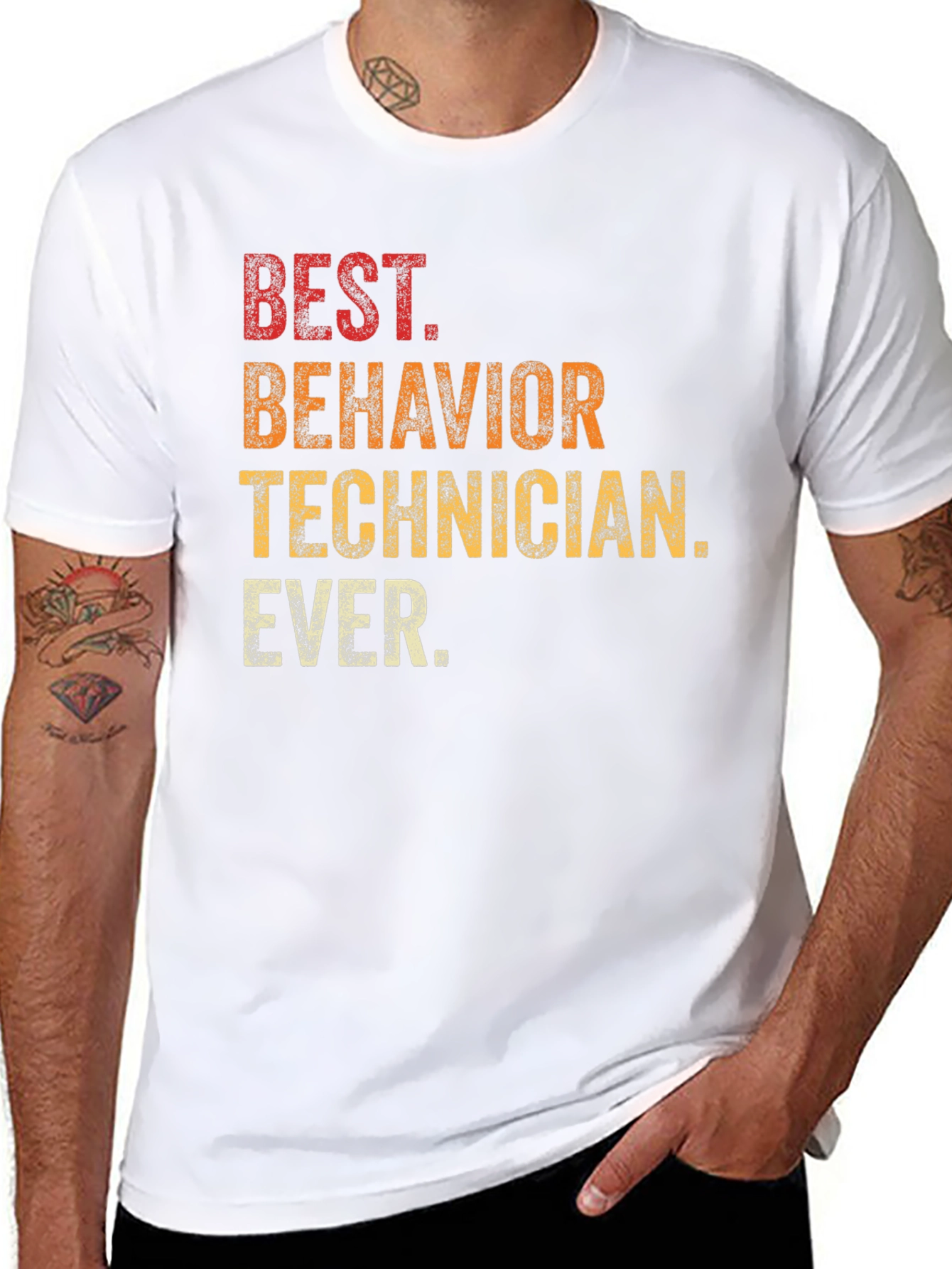 Best Behavior Technician Ever Black T-Shirt
