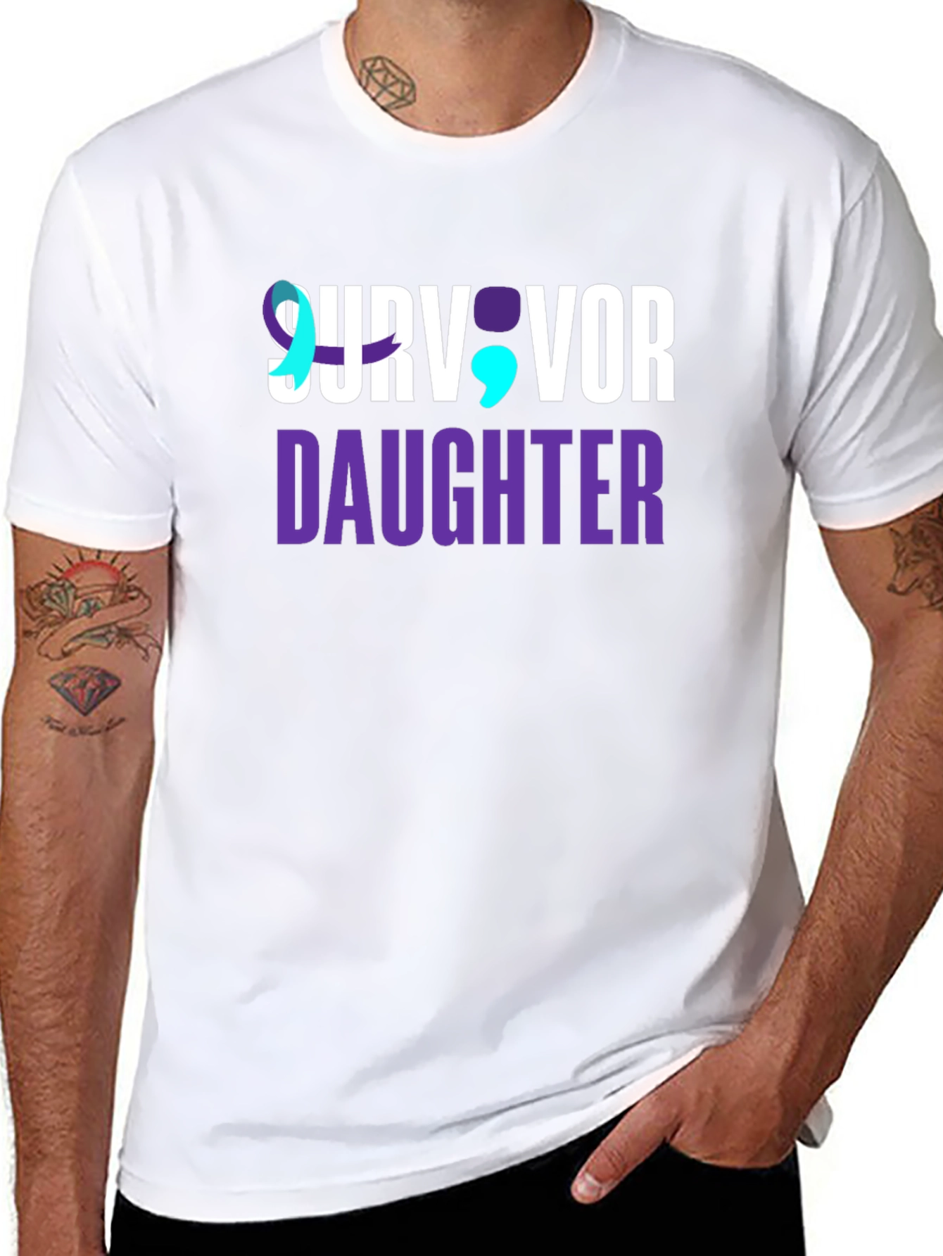 Survivor Daughter T-Shirt Mental Health Awareness