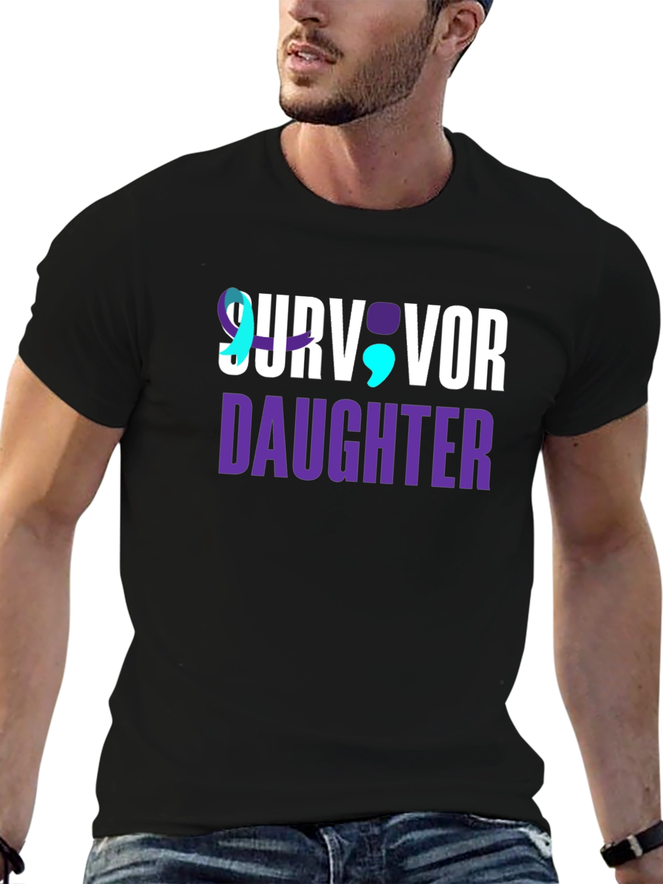 Survivor Daughter T-Shirt Mental Health Awareness